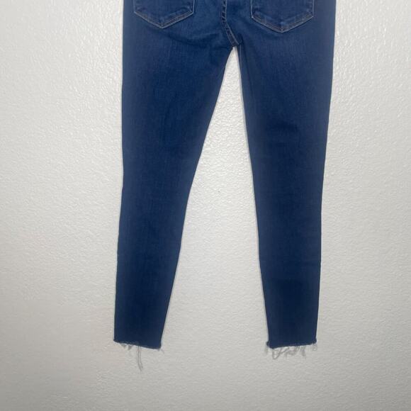 Frame Womens Jean Size 25 Le Skinny de Jeanne Crop Dark Wash Denim Blue Casual - Picture 13 of 14